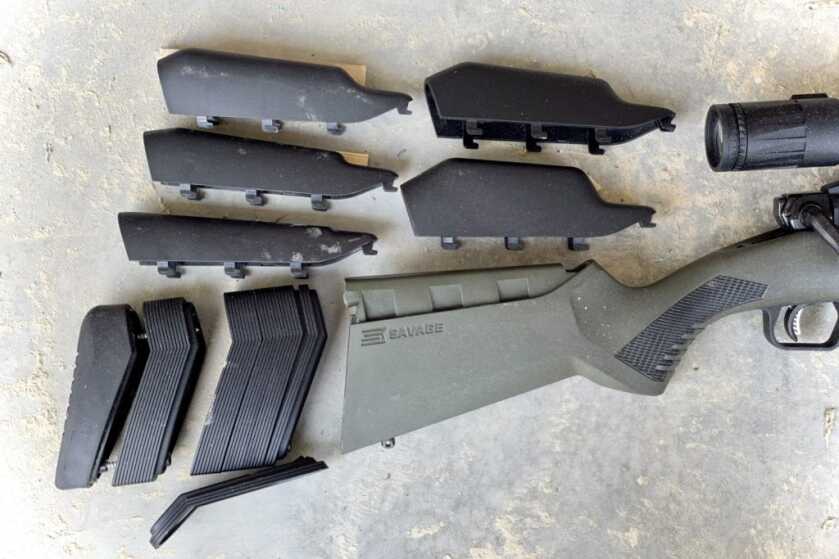Savage Impulse Hog Hunter adjustable OD green AccuStock with cheek riser options