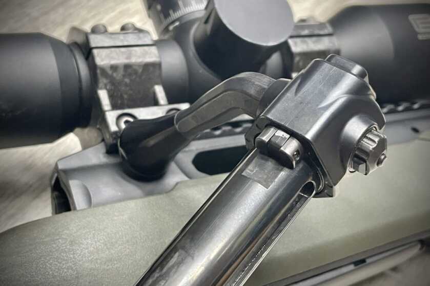 Savage Impulse Hog Hunter bolt handle cammed forward with ball bearings locked out