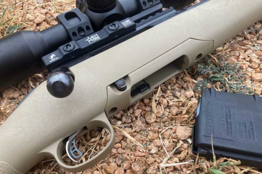 Ruger American Ranch 300 BLK: Quiet by Design Chamfered AR-style magazine well on the Ruger American Ranch 300 BLK rifle