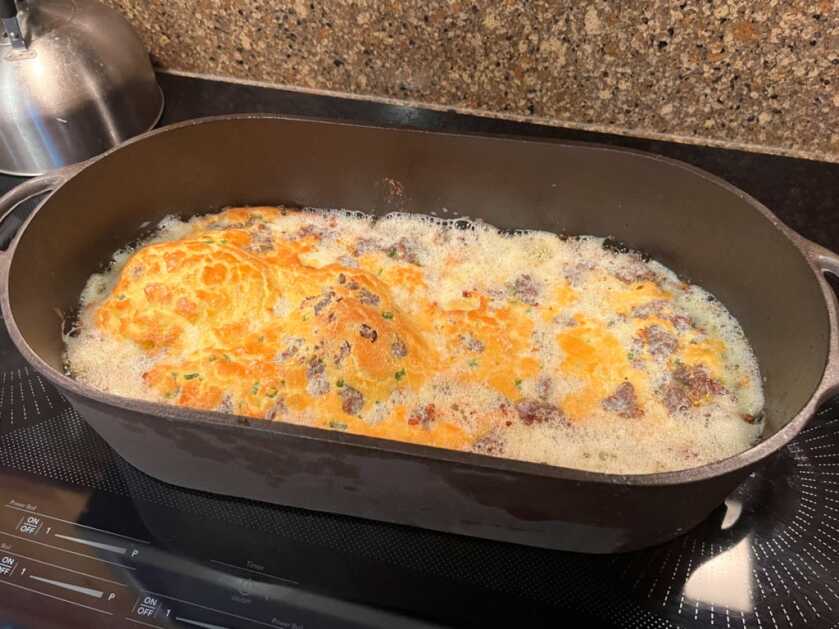 Simple Gourmet: Venison Sausage Dutch Baby Simple Gourmet: Venison Sausage Dutch Baby