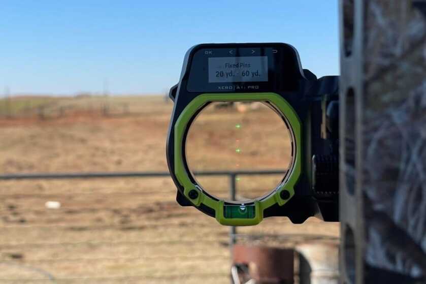Garmin Xero® A1i PRO Bow Sight view through.