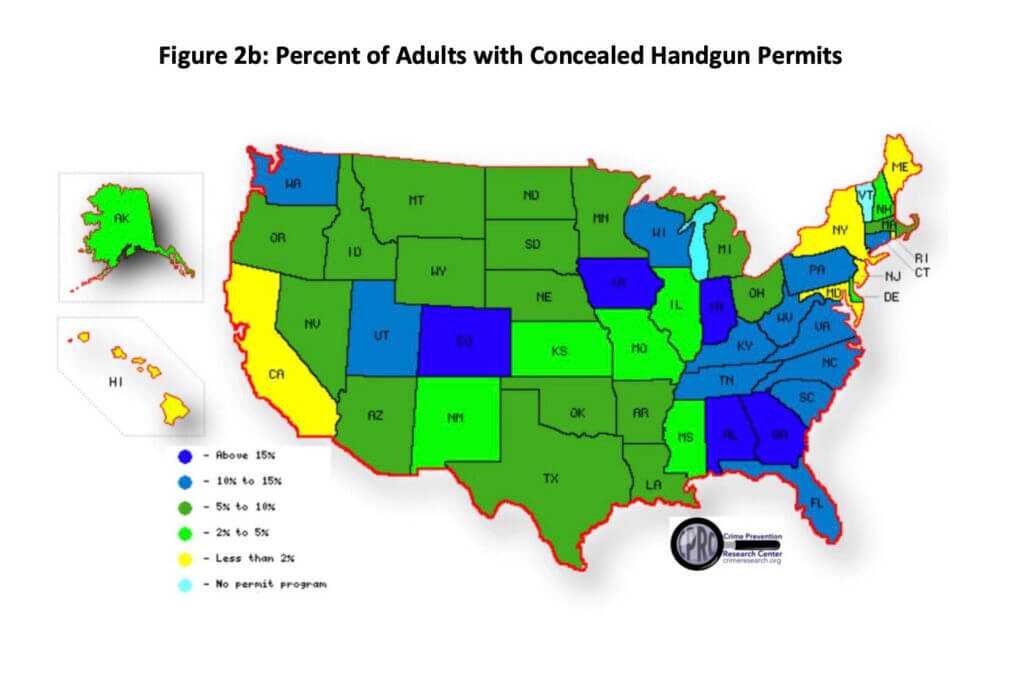 There Are Now More than 22 Million Adults with Concealed Handgun Permits Nationwide, Says CPRC There Are Now More than 22 Million Adults with Concealed Handgun Permits Nationwide, Says CPRC