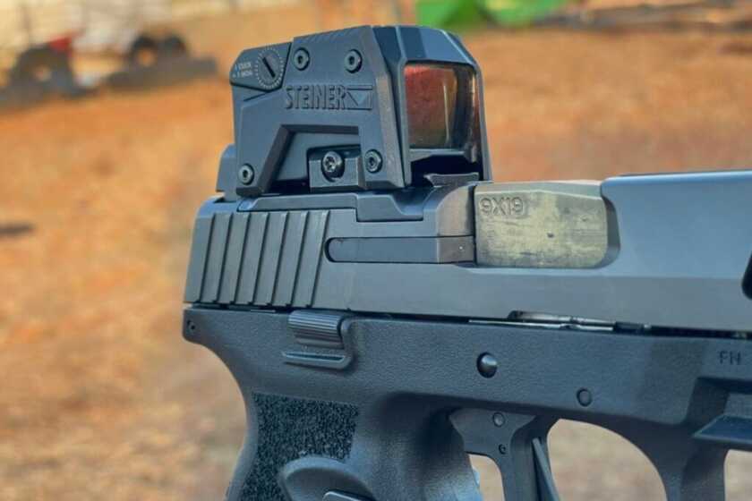 Steiner MPS: Enclosed-Emitter Micro Pistol Sight Review Steiner MPS in action on a sweet pistol