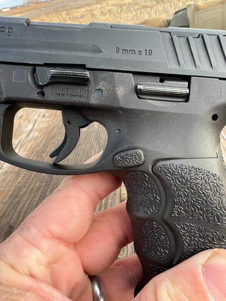 H&K VP9B controls blended into the pistol frame and slide