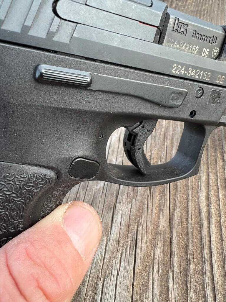 H&K VP9B ambidextrous slide release control