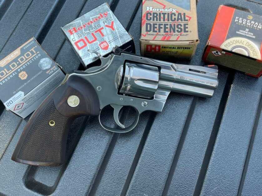 Perfecting the Colt Python New Colt Python 3 inch showing polished stainless finish and classic vent rib
