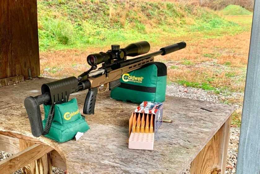 Getting Hot And Heavy With The Bergara MgLite: Full Review Out at the range with the MgLite shooting an accuracy test with a suppressor on the gun.