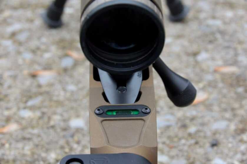 Getting Hot And Heavy With The Bergara MgLite: Full Review Closeup of the bubble level on the XLR Element chassis.