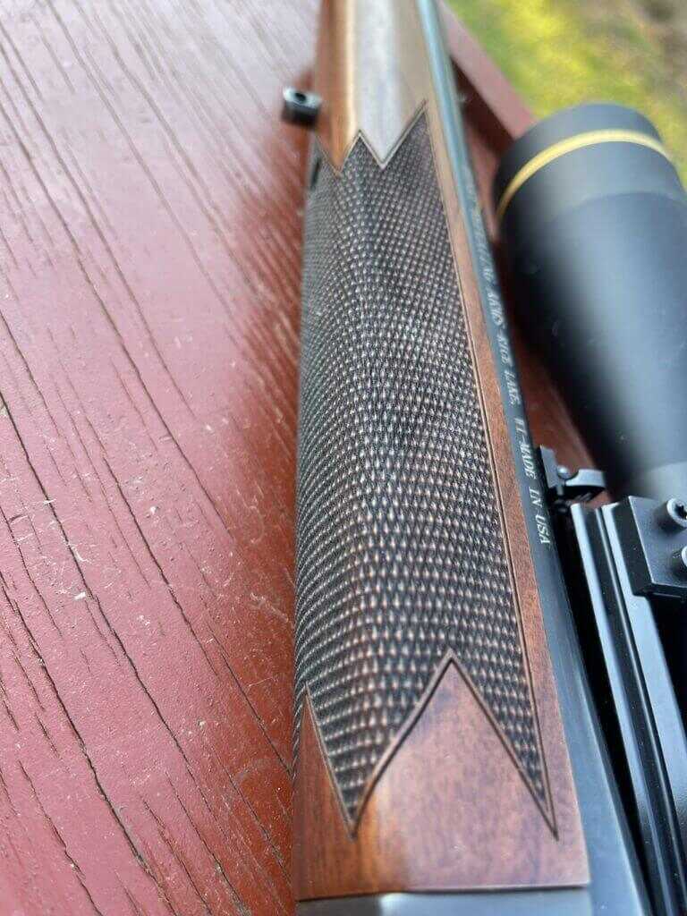 Henry Single Shot Rifle in .243 with a heavily textured furniture