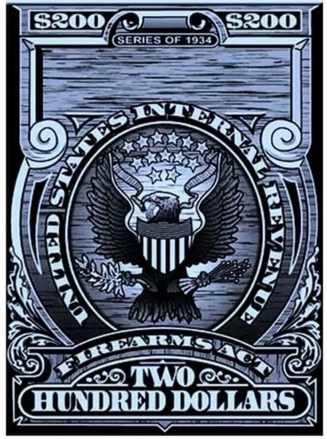 National Firearms Act tax stamp for a Silencer Central Banish 30 suppressor purchase