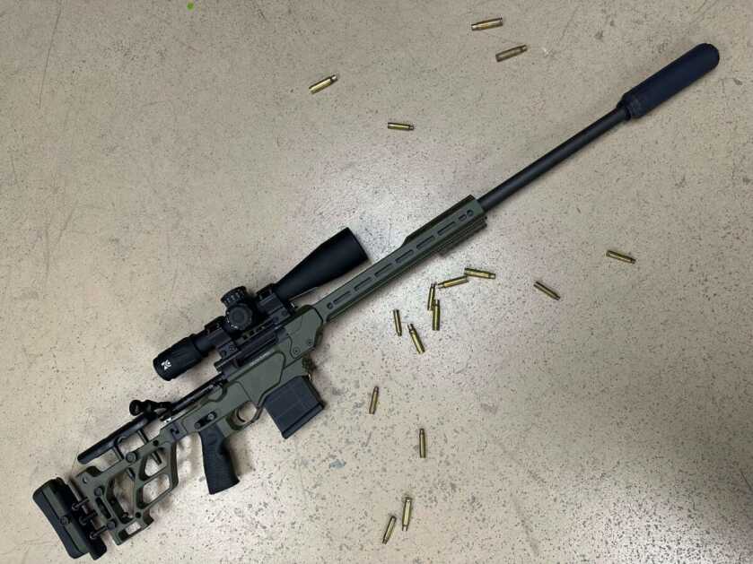 The Flow 762 Ti on a Daniel Defense Delta 5 Pro rifle.