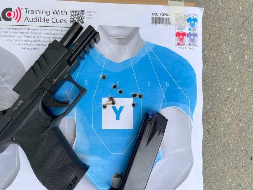 Have It Your Way: Walther PDP Series Walther PDP 4.5" on Thompson Targets TAC target.