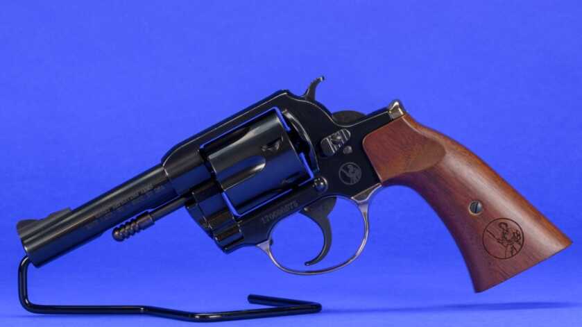 Henry Big Boy Revolver Review Left-side profile of the Henry Big Boy .357 Magnum revolver showing its shroudless ejector rod