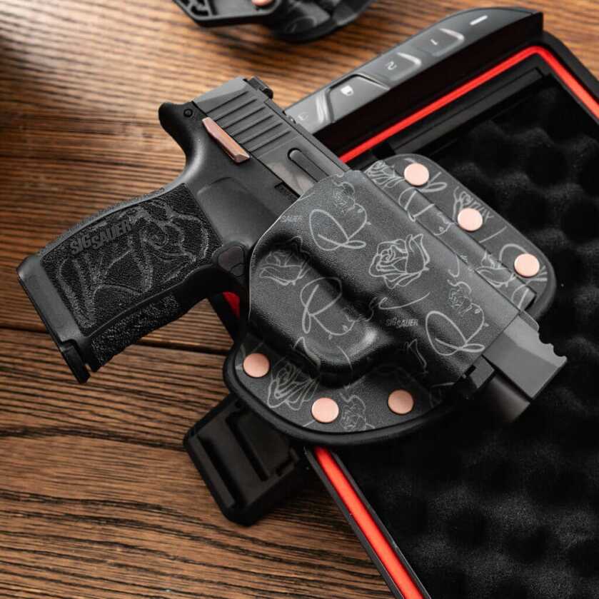 A SIG Rose in a Crossbreed Modular Holster.