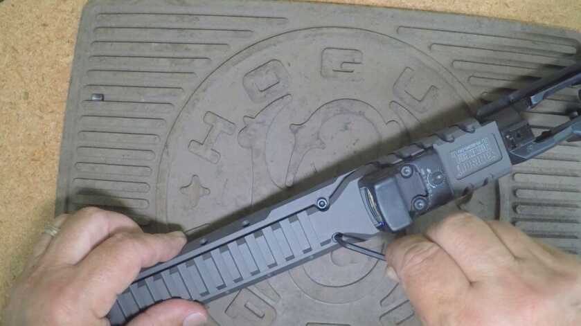 Installing Samson Hannibal Rail on a Ruger Mini-14 Ranch Rifle.