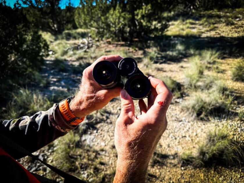 Browning Speed LR 7MM PRC Wins in the Field Hunter holding Burris Signature LRF 10x42 binos