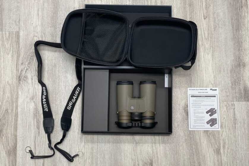 2 - Nature Observation: Sig ZULU8 HDX 10x42 Binocular Review ZULU8 HDX with included contents from the factory