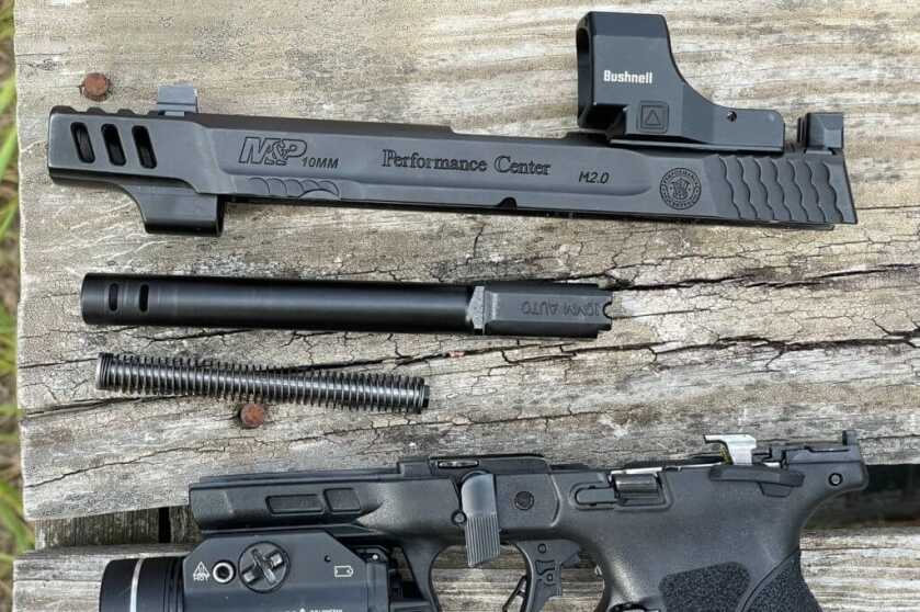 Smith & Wesson Performance Center handgun dissasembled