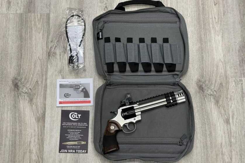 2 - Cowboy Up! Modernized Colt Python ft. EMPIRE COTTONMOUTH EMPIRE COTTONMOUTH in the included Savior Equipment range bag