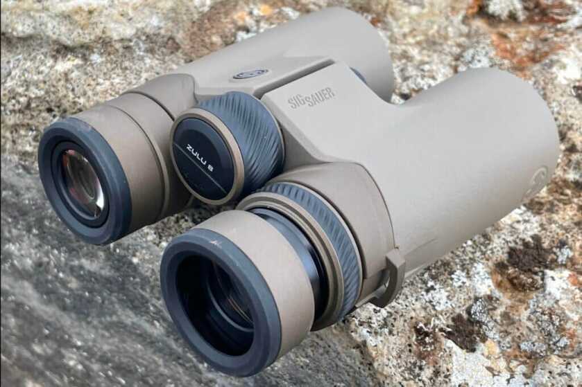 2 - Nature Observation: Sig ZULU8 HDX 10x42 Binocular Review ZULU8 binoculars resting on colorful rock