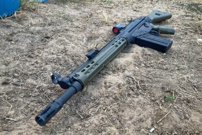 PTR GIRK: New Take On A Cold War Classic Rifle on dry grass and dirt