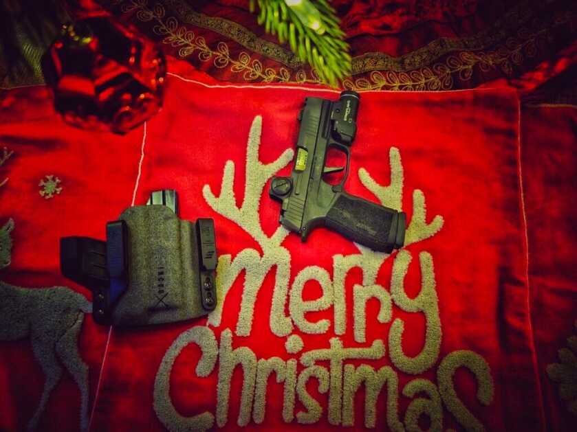 SIG XMacro under Christmas Tree