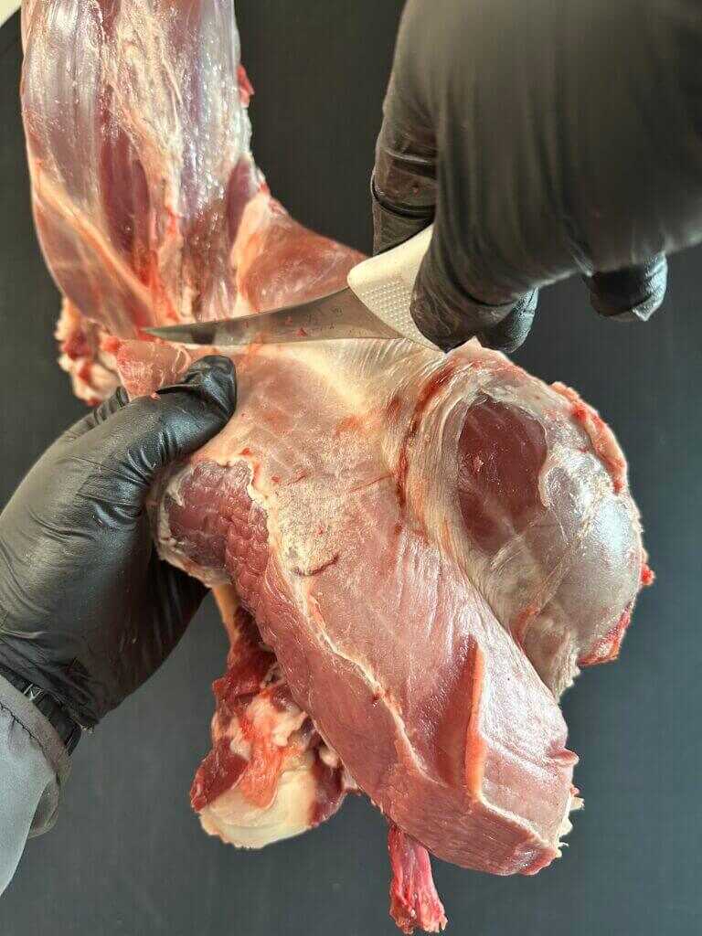 The light meat on the eye of the round makes for an underrated piece of meat