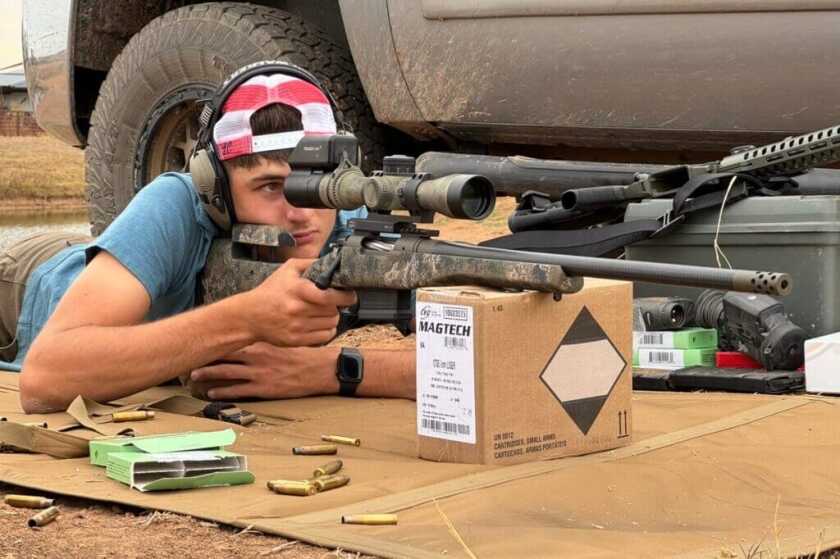 The flat-ish bottom even rests well on boxes of ammo