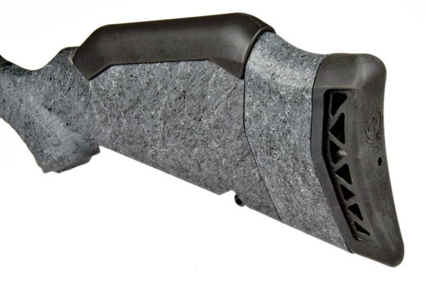 3 - Field Tested: Ruger’s New American Gen 2 Rifle Ruger American Gen 2 Rifle, modular stock with replacable combs and spacers, rubber recoil pad.