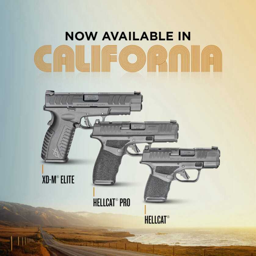 Springfield's New California-Ready Hellcat and XD-M Pistols Springfield's New California-Ready Hellcat and XD-M Pistols