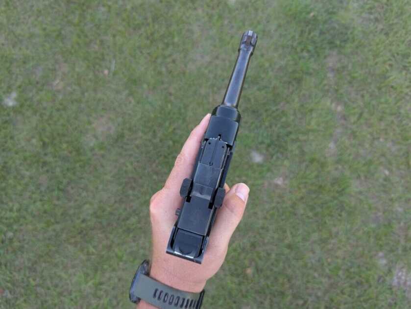 Top of handgun