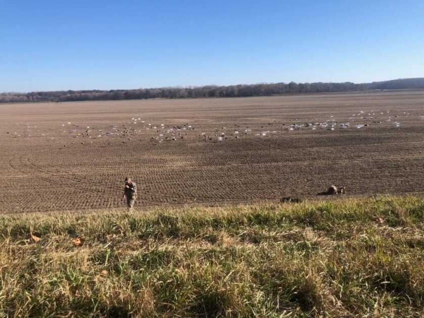 open farm field secured for season-long private duck hunting access after earning trust