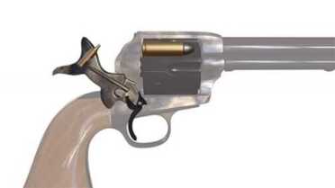 Cowboy Time Machine: Uberti Replaces SAA Transfer Bar w/Glock Style Floating Pin - Cattleman II Review As the illustration shows, the firing pin can only extend and strike a chambered round when the hammer is cocked.