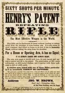 Cowboy Time Machine: New U.S.-Made Iron Frame Henry—Full Review. One of many Henry advertisements during the War Between the States. Image courtesy R.L. Wilson, from his book Winchester An American Legend.