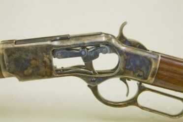 Cowboy Time Machine: Uberti 1873 Carbine—Better Than The Original? Full Review. Although somewhat delicate by today's standard's, the toggle link of the 1873 was effective and smooth cycling.