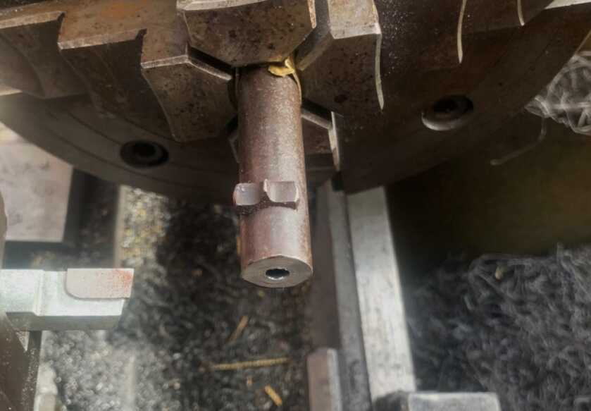 Relining a Barrel, Or How to Make a Barrel Like New Again The liner installed in the barrel, partially crowned