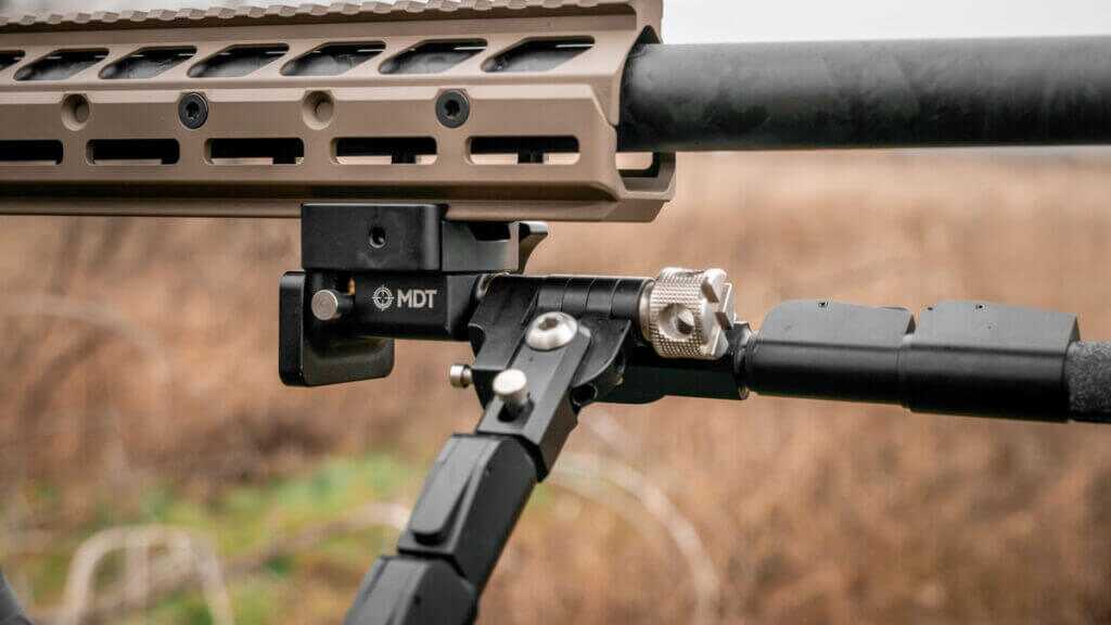 Seekins carbon fiber wrapped barrel with machined wrench flats on the SIC