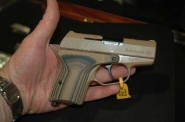 photo 1 The Rohrbaugh Firearms R-1 in Coyote Brown and black accents. Notice the new VZ Grips.