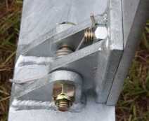 Grizzly Targets Trifecta Torture Test - Range Report Bolts side – These are grade 8 bolts, extremely hard and brittle. That has its plusses and minuses. If it can withstand a hit, great, but if it can't, it makes them very difficult to cut off when damaged.