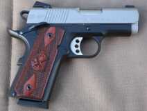 The Springfield Armory EMP is available in both 9mm and our test gun which is .40S&W. The “Enhanced Micro Pistol” designation is because the gun was made specifically for a smaller frame size, slide size, just for those cartridges.