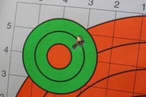 Rock River Fred Eichler AR-15 Sub-MOA Hunter - New Rifle Review vHow’s this for a five round group? While I’d hoped to have that ragged hole right in the orange dot, this type of reliability is admirable from a stock AR. There are a lot of ARs, many of which are much more expensive, that won’t shoot half this well.