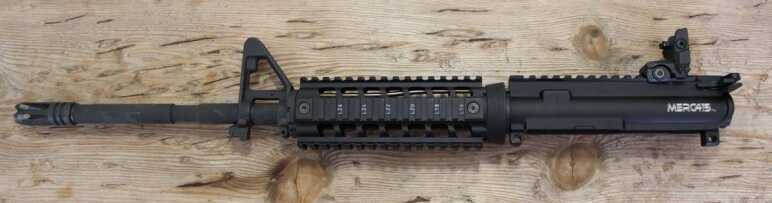 This is the semi-original configuration of the MERC415 upper. I’d replaced the Magpul forend with one from Ergo Grips. It rocks, but it is a bit short for my long arms. 