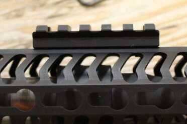 The extra rail sections are useful for attaching accessories form makers who haven’t caught on to the Key Mod craze. 