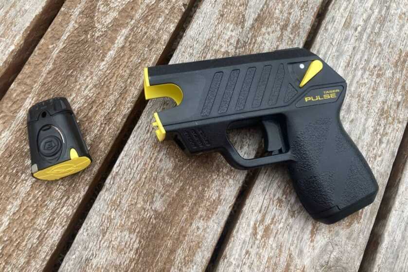 stun gun on table 