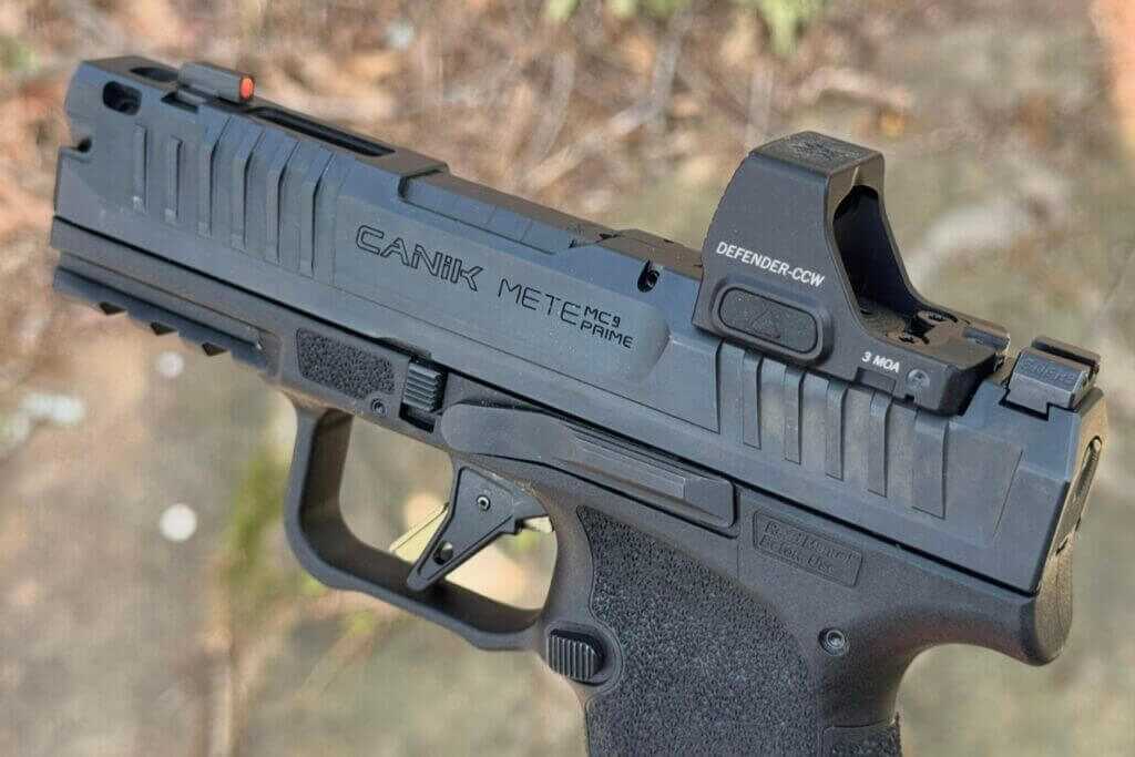 Canik METE MC9 Prime with red dot, best 9mm pistols 2025
