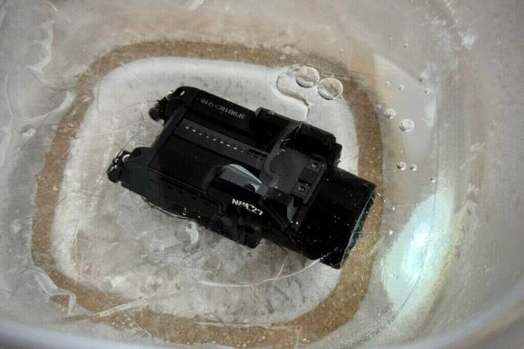 NPL27 frozen in ice