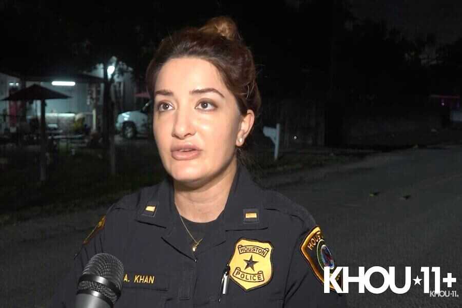 A Houston police officer discusses the shooting.