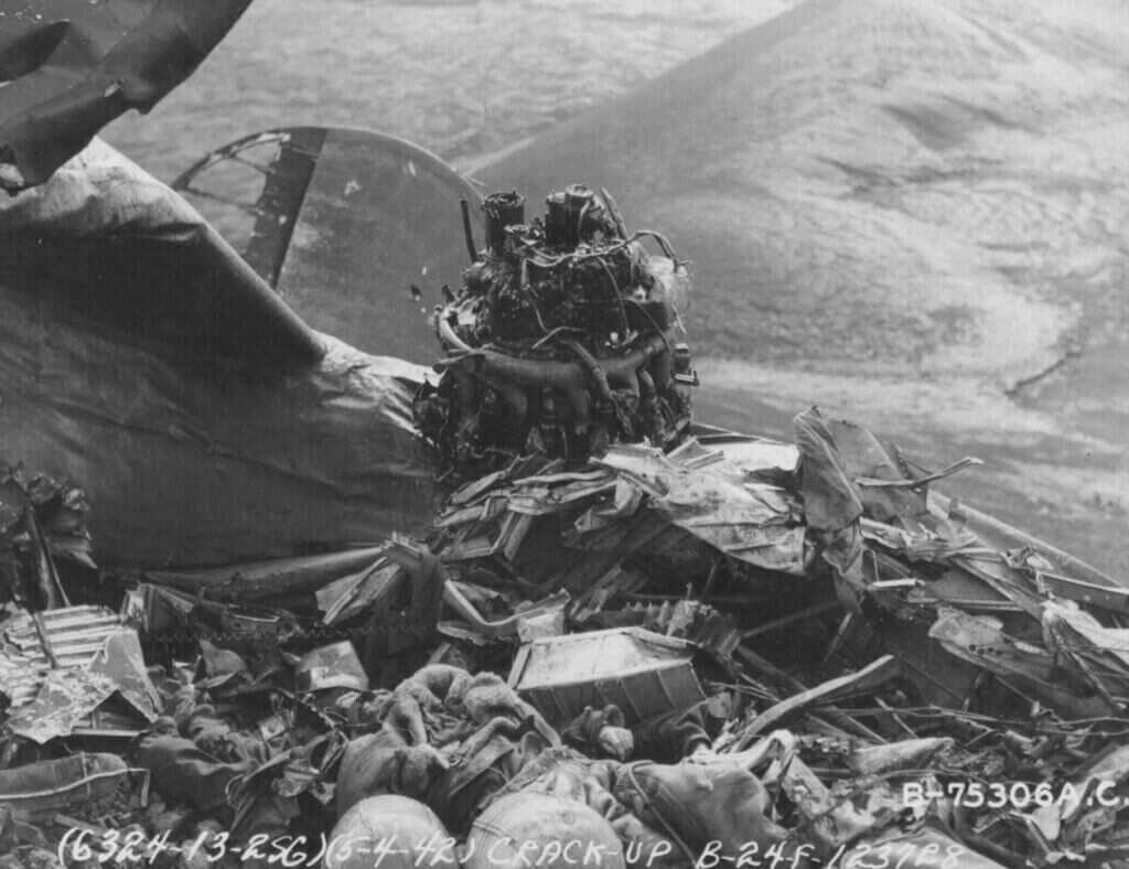 plane crash. bomber