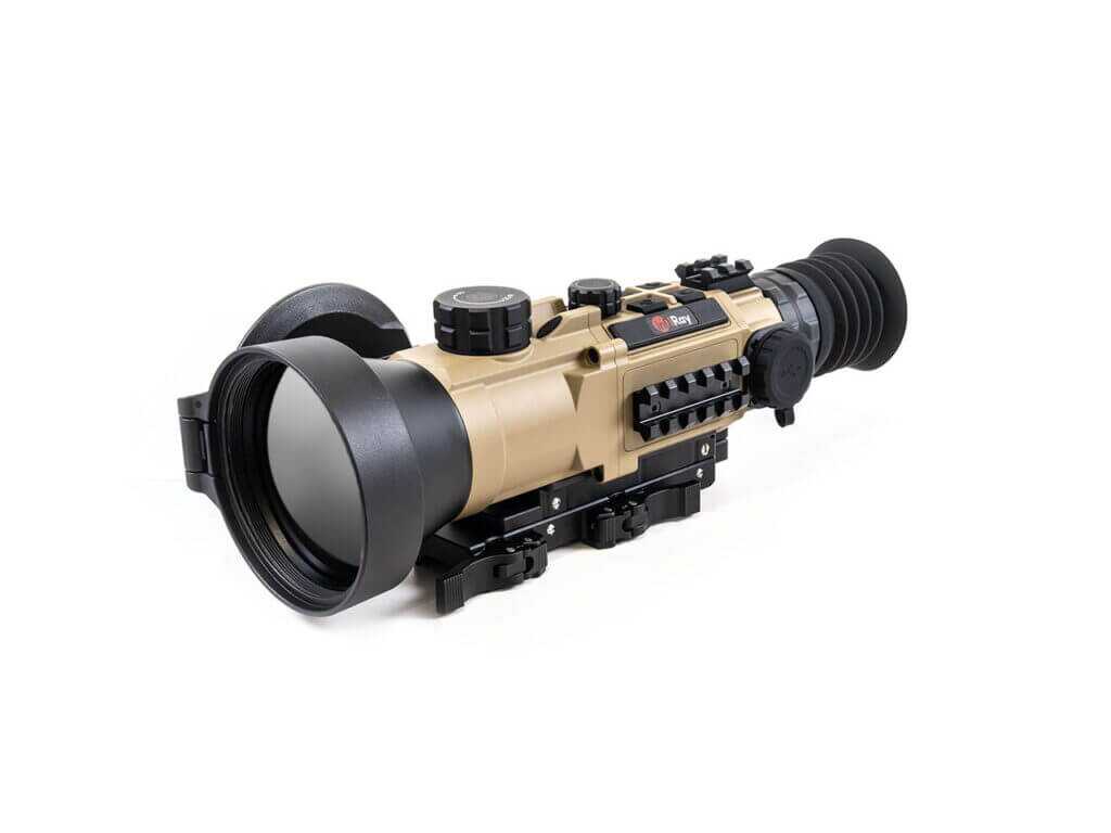 iRay USA RICO Hybrid 640 thermal weapon sight angled view