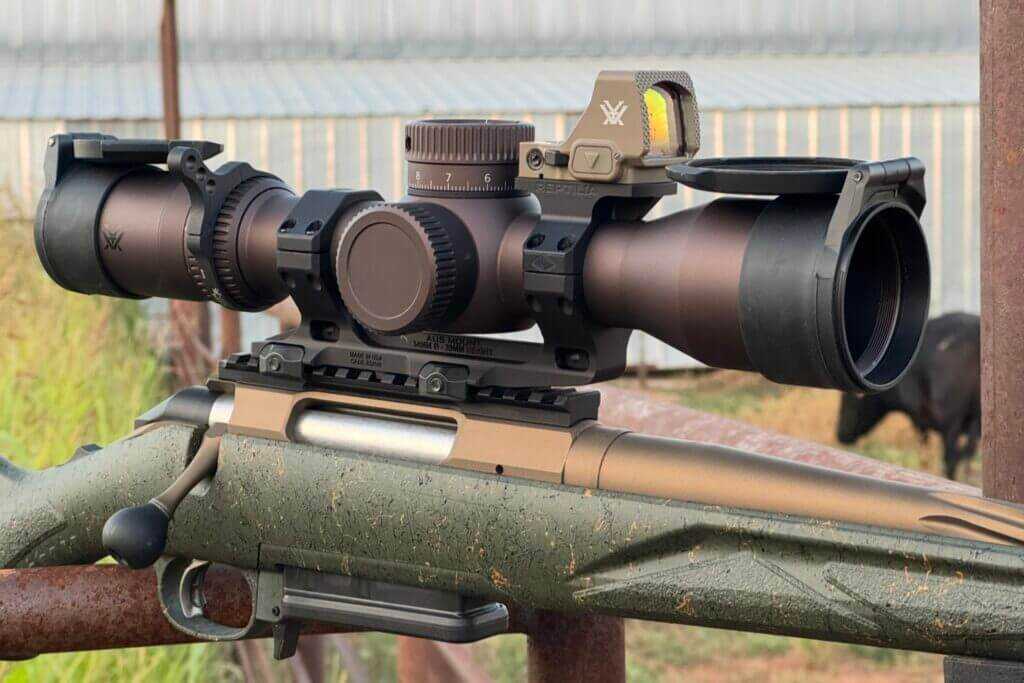 Vortex Razor HD Gen III 4-24x44 FFP riflescope mounted for field testing